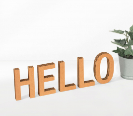 Cardboard Decorative Letters. Come and Discover them! - SelfPackaging