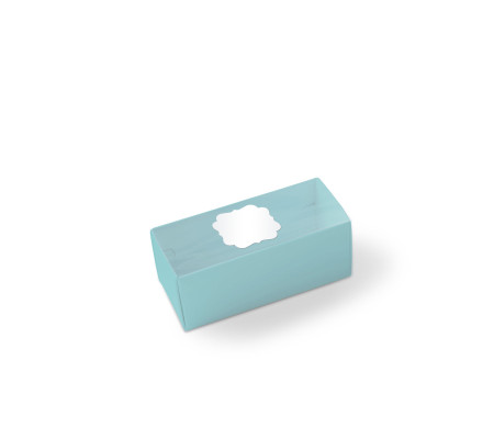 Caja para Macarons con Faja transparente