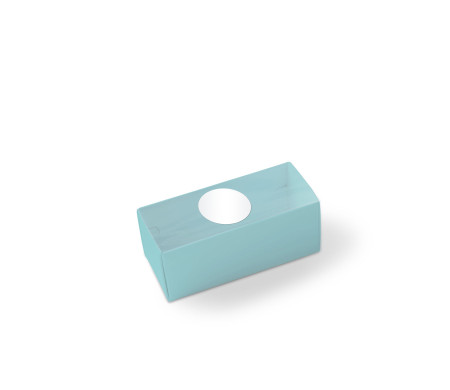 Macaron box with a Clear Plastic Strip