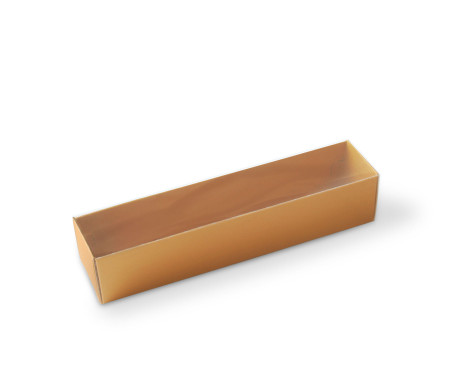 Macaron box with a Clear Plastic Strip