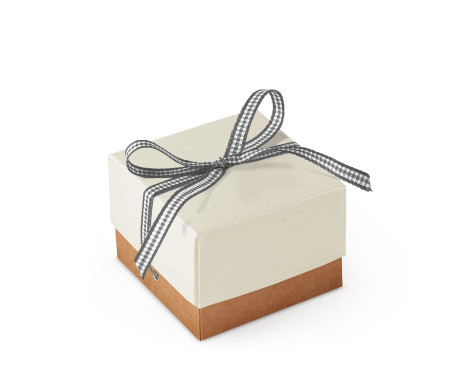 Graziosa Scatola Regalo con Coperchio e Fiocco Decorativo 