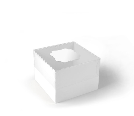 Caja para Tartas y Pasteles, con Tapa Transparente