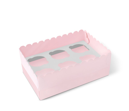 Caja para 6 Cupcakes, Magdalenas o Cookies