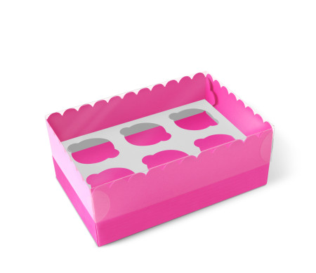 Caja para 6 Cupcakes, Magdalenas o Cookies