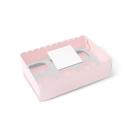 Caja para 6 Cupcakes, Magdalenas o Cookies