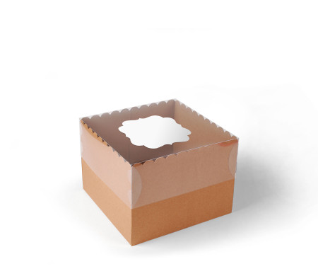 Boîte à Gâteaux et Tartes avec Couvercle Transparent