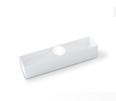 Macaron box with a Clear Plastic Strip