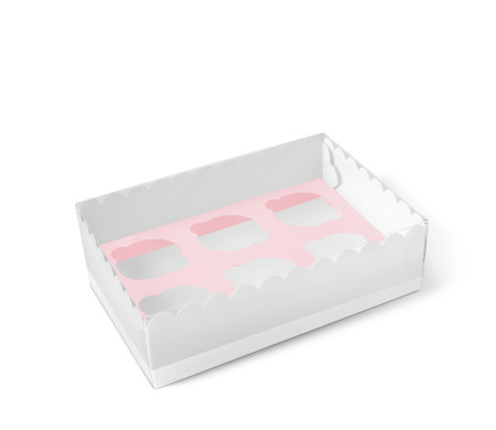 Caja para 6 Cupcakes, Magdalenas o Cookies