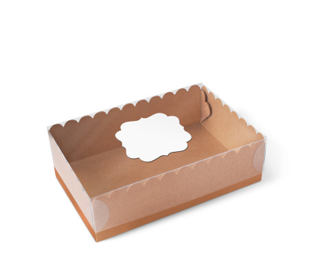 Scatola per 6 Cupcake, Muffin o Biscotti